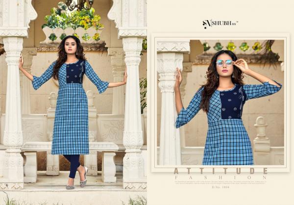 Shubh Nx Kulfi 1 Designer Viscose Chex Kurti 